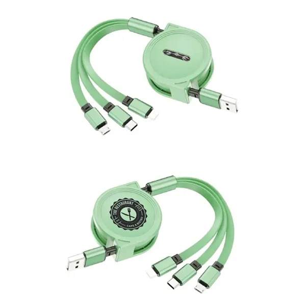 3-in-1 Retractable Cable for iPhone and Samsung - 3-in-1 Retractable Cable for iPhone and Samsung - Image 4 of 8