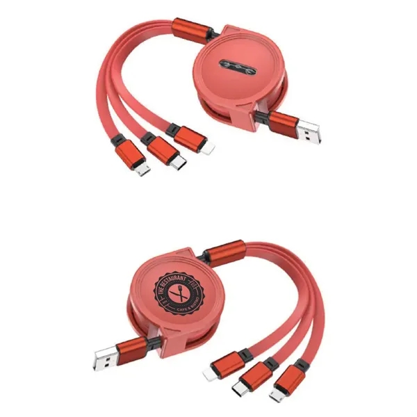 3-in-1 Retractable Cable for iPhone and Samsung - 3-in-1 Retractable Cable for iPhone and Samsung - Image 6 of 8