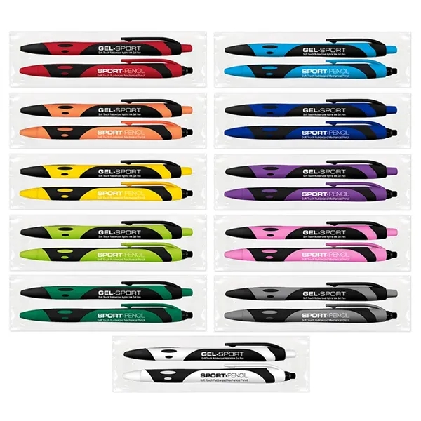 Sport Duo - 2 Pack Gel Pen + Mechanical Pencil Set - Sport Duo - 2 Pack Gel Pen + Mechanical Pencil Set - Image 0 of 12