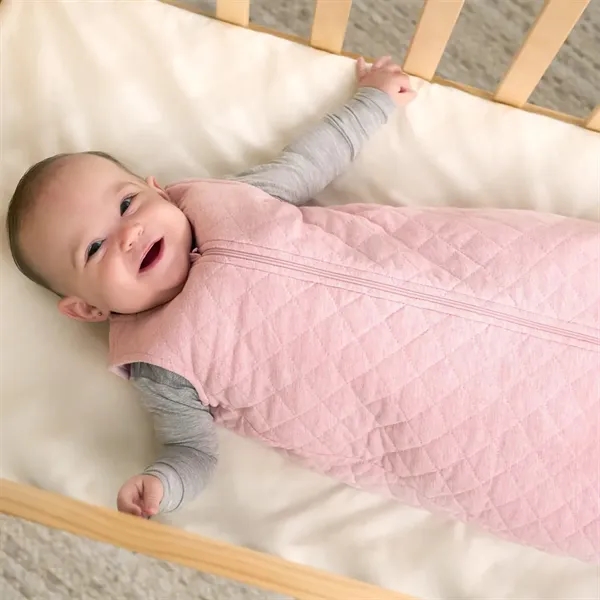 Baby Neutral Heather Quilted Jersey Wearable Blanket - Baby Neutral Heather Quilted Jersey Wearable Blanket - Image 0 of 12