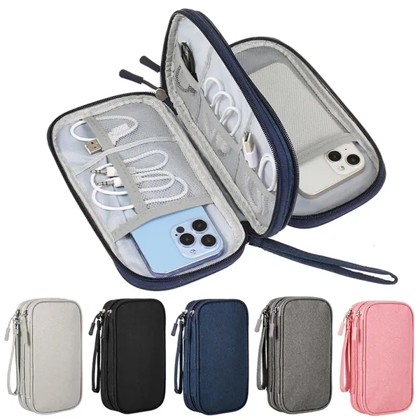 Large Electronic Accessories Organizer Travel Cable Bag - Large Electronic Accessories Organizer Travel Cable Bag - Image 0 of 5