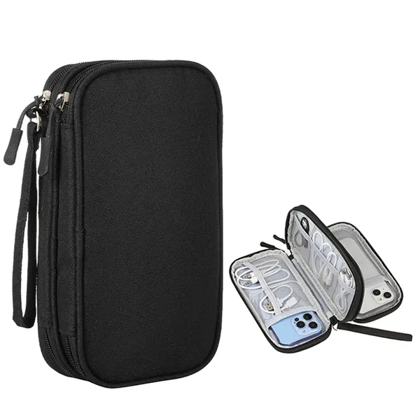 Large Electronic Accessories Organizer Travel Cable Bag - Large Electronic Accessories Organizer Travel Cable Bag - Image 2 of 5