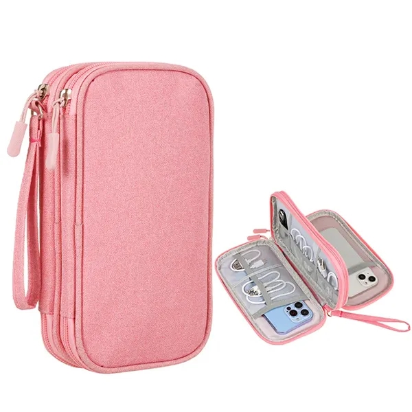 Large Electronic Accessories Organizer Travel Cable Bag - Large Electronic Accessories Organizer Travel Cable Bag - Image 4 of 5