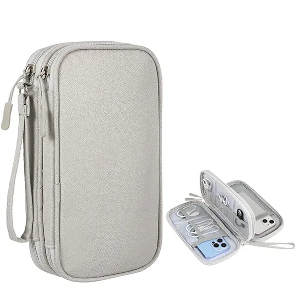 Large Electronic Accessories Organizer Travel Cable Bag - Large Electronic Accessories Organizer Travel Cable Bag - Image 5 of 5
