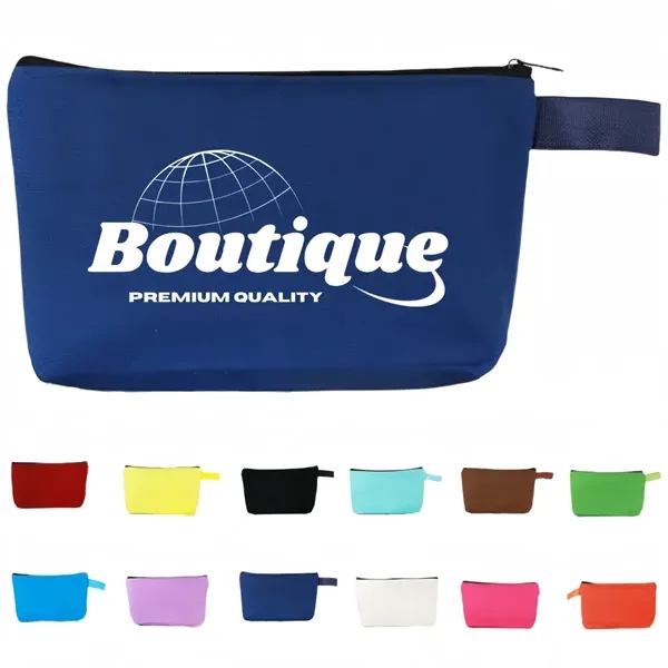 Multipurpose Zipper Canvas Pencil  Travel Cosmetic Bags - Multipurpose Zipper Canvas Pencil  Travel Cosmetic Bags - Image 0 of 2