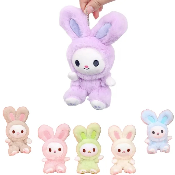 Bunny Stuffed Animal Keychain - Bunny Stuffed Animal Keychain - Image 0 of 2