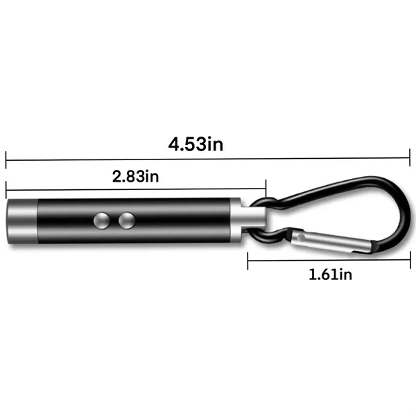 Mini LED Laser Flashlight Keychain - Mini LED Laser Flashlight Keychain - Image 1 of 4