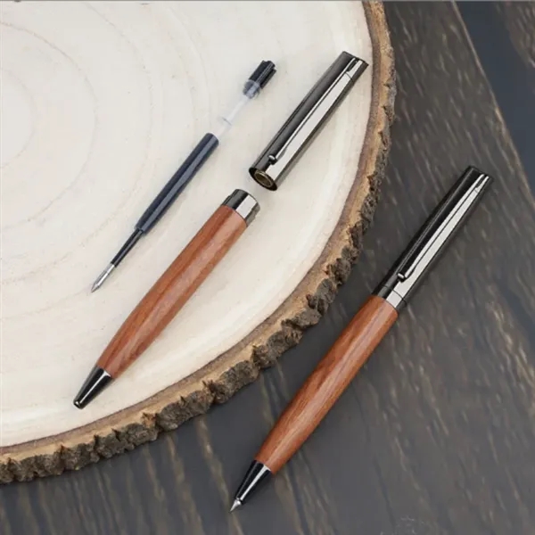 Elegant Rosewood Rollerball Pen - Elegant Rosewood Rollerball Pen - Image 1 of 1