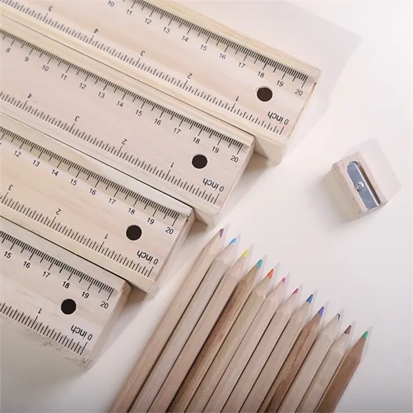 12-Piece Colored Pencil Set With Wooden Case - 12-Piece Colored Pencil Set With Wooden Case - Image 2 of 5