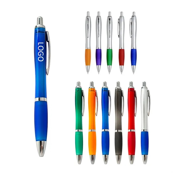 Contour Satin Ballpoint Pen with Comfort Grip - Contour Satin Ballpoint Pen with Comfort Grip - Image 0 of 3