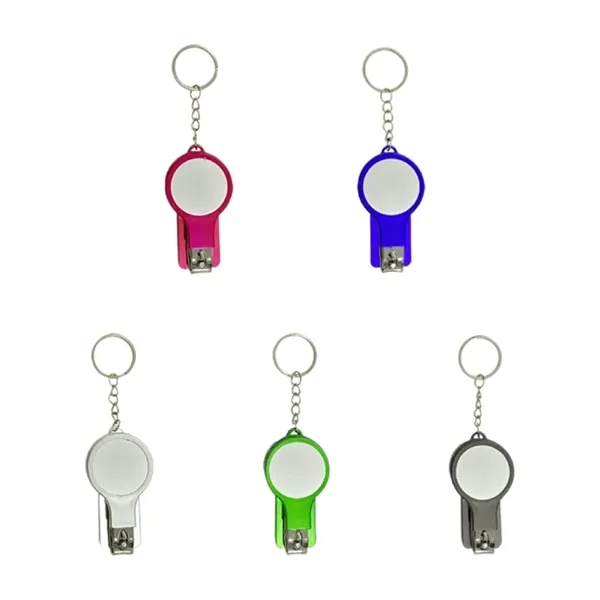 Versatile Nail Clippers Mirror Keychain Black Tool Pens - Versatile Nail Clippers Mirror Keychain Black Tool Pens - Image 2 of 3