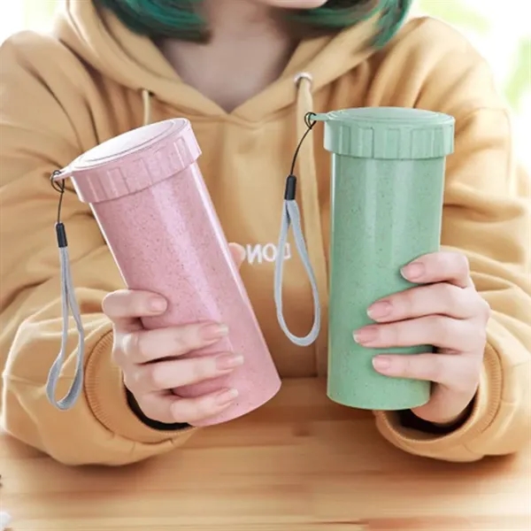 Eco-Friendly Wheat Straw Travel Cup - Eco-Friendly Wheat Straw Travel Cup - Image 4 of 4