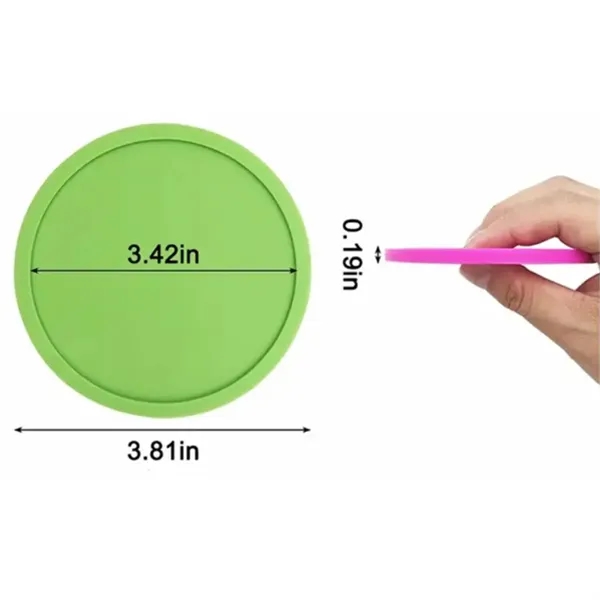 Non-Slip Round Beverage Drink Coaster - Non-Slip Round Beverage Drink Coaster - Image 1 of 4