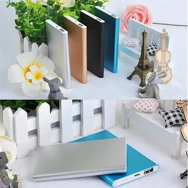 5000mAh Power Bank Ultra-thin Durable Portable Charger Metal - 5000mAh Power Bank Ultra-thin Durable Portable Charger Metal - Image 3 of 5