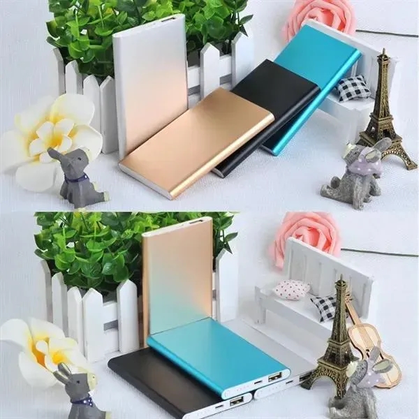 5000mAh Power Bank Ultra-thin Durable Portable Charger Metal - 5000mAh Power Bank Ultra-thin Durable Portable Charger Metal - Image 4 of 5