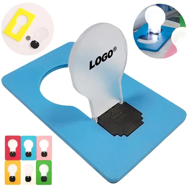 Mini Foldable Portable Pocket Card LED Light Flashlight - Mini Foldable Portable Pocket Card LED Light Flashlight - Image 0 of 4