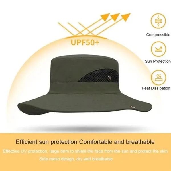 Basic Wide Brim Fisherman Sun Hat - Basic Wide Brim Fisherman Sun Hat - Image 1 of 3