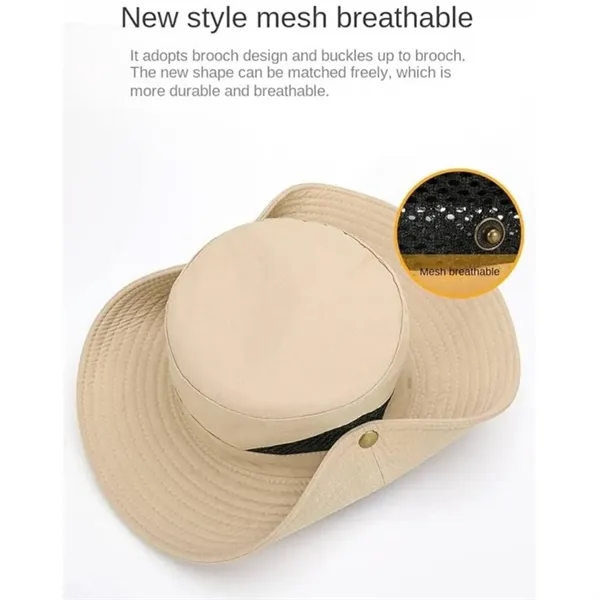 Basic Wide Brim Fisherman Sun Hat - Basic Wide Brim Fisherman Sun Hat - Image 3 of 3