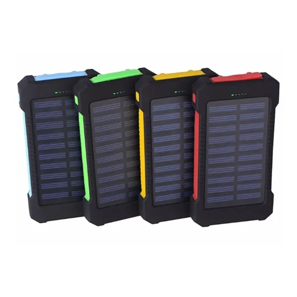Portable 8000mAh Solar Power Bank with Compass - Portable 8000mAh Solar Power Bank with Compass - Image 2 of 5