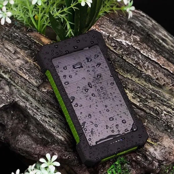 Portable 8000mAh Solar Power Bank with Compass - Portable 8000mAh Solar Power Bank with Compass - Image 5 of 5