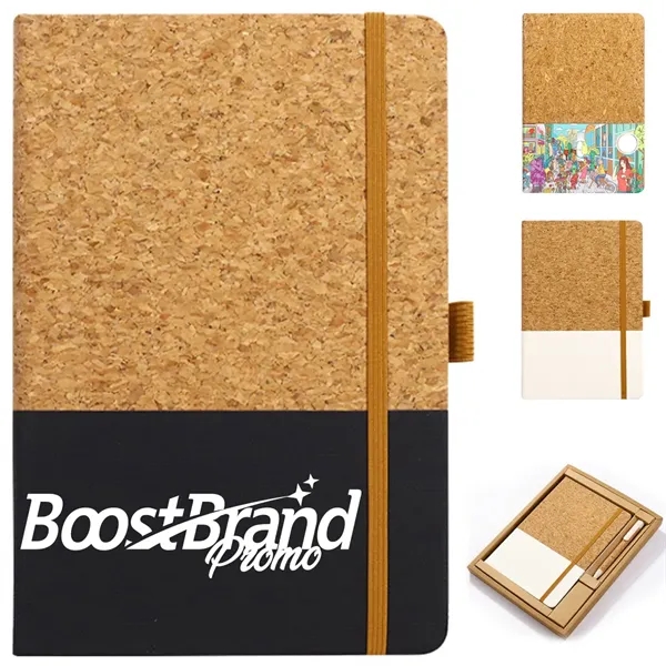 Eco-Friendly  A5 Sustainable JournalCork Notebook - Eco-Friendly  A5 Sustainable JournalCork Notebook - Image 0 of 4