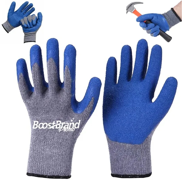 Safety Textured Latex Coated Work Gloves - Safety Textured Latex Coated Work Gloves - Image 0 of 4