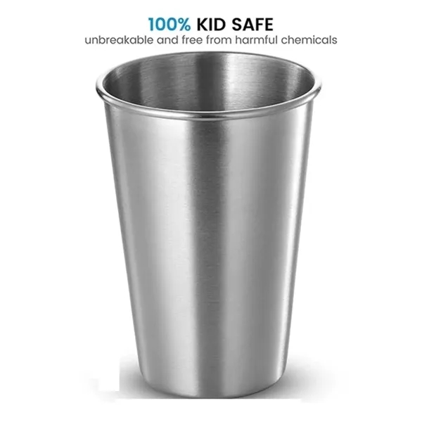 Premium 16Oz Metal Drinkware Cups - Premium 16Oz Metal Drinkware Cups - Image 2 of 3