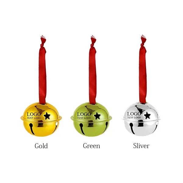 Christmas Jingle Bells with Red Ribbon - Christmas Jingle Bells with Red Ribbon - Image 1 of 9