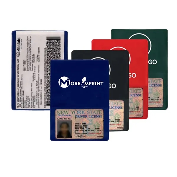 Promotional Insurance Card Holders w/ Extra Pocket - Promotional Insurance Card Holders w/ Extra Pocket - Image 0 of 3