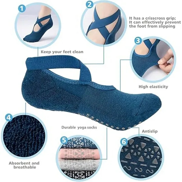 Non-Slip Yoga Socks - Non-Slip Yoga Socks - Image 2 of 4