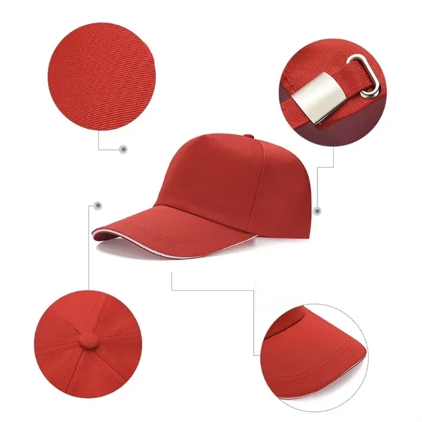 Premium Summer Volunteer Sun Hat with Custom Logo - Premium Summer Volunteer Sun Hat with Custom Logo - Image 2 of 4