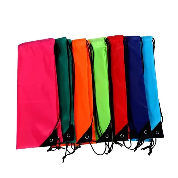 Portable Drawstring Gym Backpack Travel Riding Sports Bag - Portable Drawstring Gym Backpack Travel Riding Sports Bag - Image 1 of 8