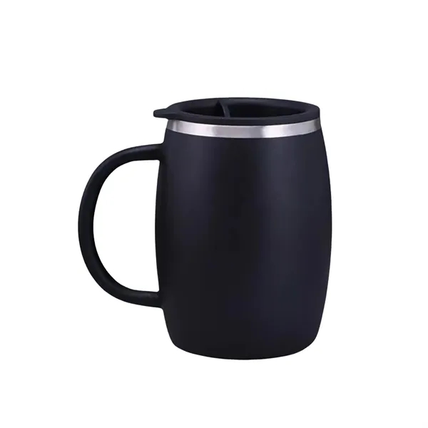 Stainless Steel Coffee Mug with Lid 14 Oz - Stainless Steel Coffee Mug with Lid 14 Oz - Image 1 of 6