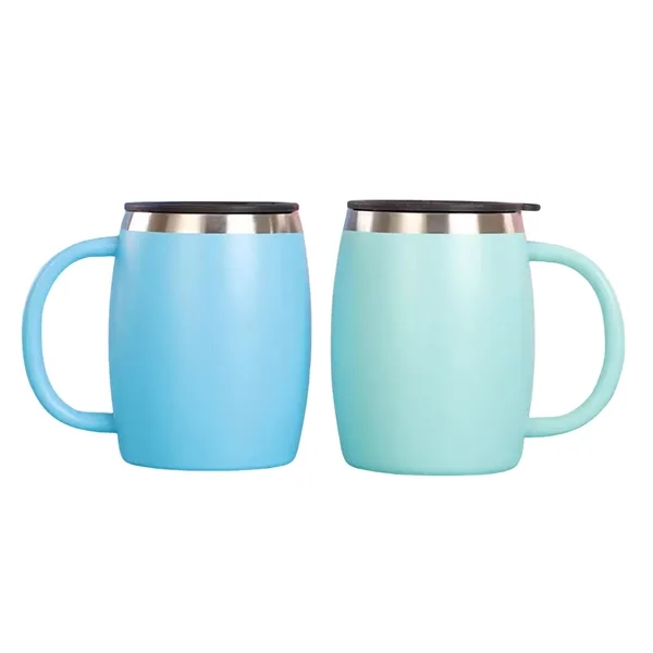 Stainless Steel Coffee Mug with Lid 14 Oz - Stainless Steel Coffee Mug with Lid 14 Oz - Image 2 of 6