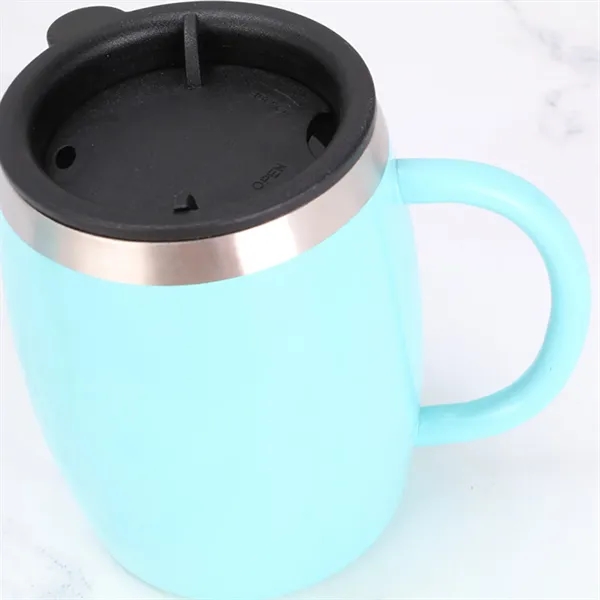 Stainless Steel Coffee Mug with Lid 14 Oz - Stainless Steel Coffee Mug with Lid 14 Oz - Image 6 of 6