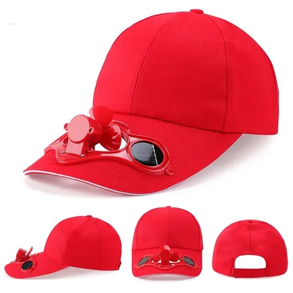 Outdoor Solar Powered Fan Sun Hat - Outdoor Solar Powered Fan Sun Hat - Image 3 of 4