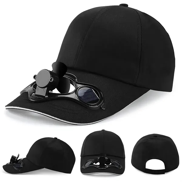 Outdoor Solar Powered Fan Sun Hat - Outdoor Solar Powered Fan Sun Hat - Image 4 of 4