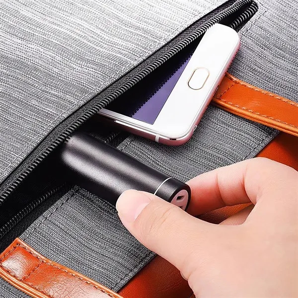 2,600 mAh Mini Portable Aluminum Power Bank Charger - 2,600 mAh Mini Portable Aluminum Power Bank Charger - Image 2 of 5