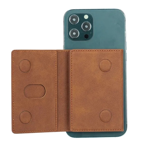 Tri-Fold Magnetic Wallet with Card Holder and Stand - Tri-Fold Magnetic Wallet with Card Holder and Stand - Image 4 of 6