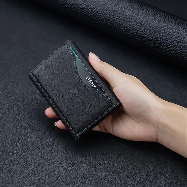 Tri-Fold Magnetic Wallet with Card Holder and Stand - Tri-Fold Magnetic Wallet with Card Holder and Stand - Image 5 of 6