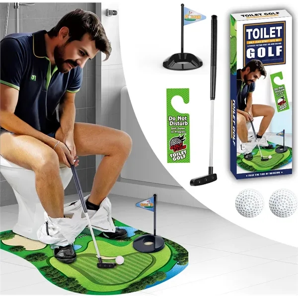Toilet Golf Game Set - Toilet Golf Game Set - Image 0 of 3