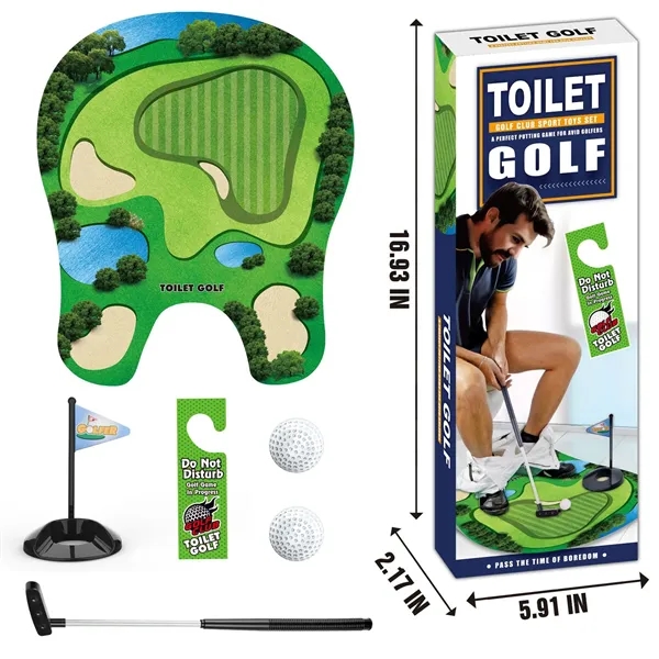 Toilet Golf Game Set - Toilet Golf Game Set - Image 1 of 3