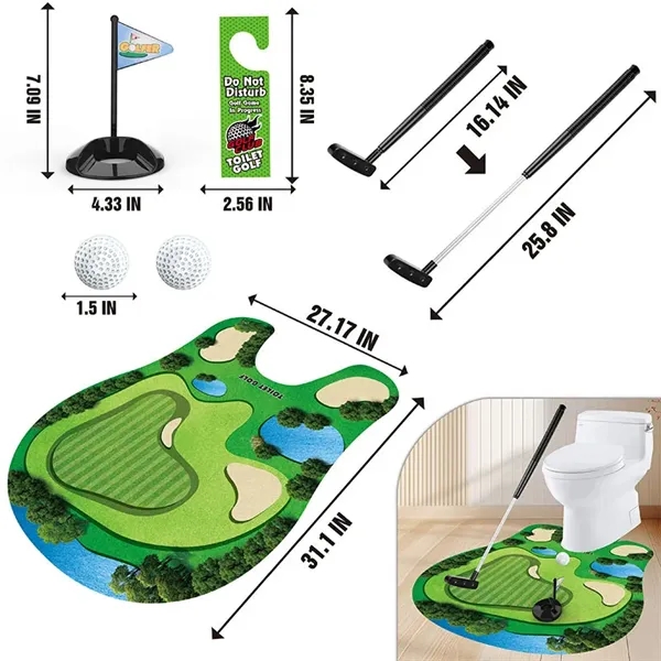 Toilet Golf Game Set - Toilet Golf Game Set - Image 3 of 3