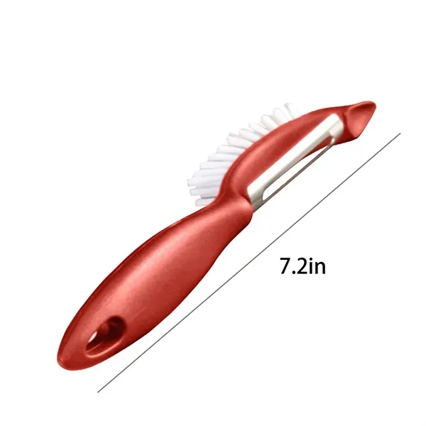 3 In 1 Veggie Brush Peeler - 3 In 1 Veggie Brush Peeler - Image 1 of 6