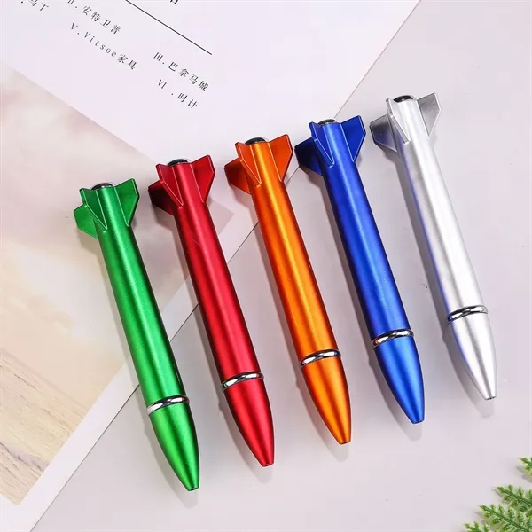 Led Missile Shape Ballpoint Pen - Led Missile Shape Ballpoint Pen - Image 2 of 5