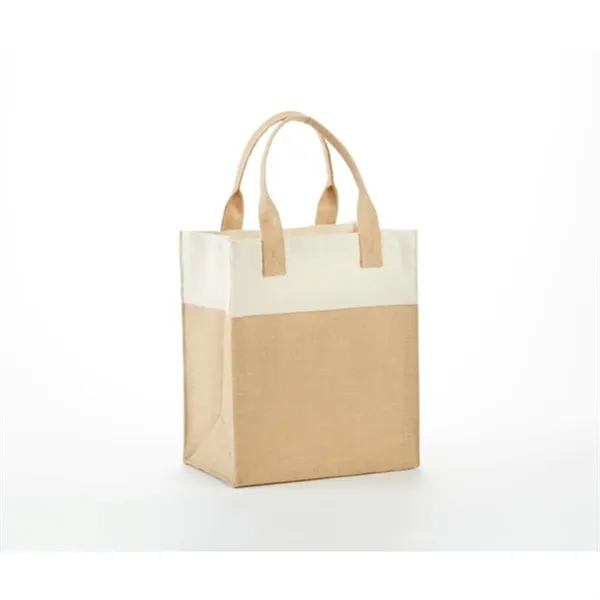 Mini Jute Gift Bag with Cotton Trims - Mini Jute Gift Bag with Cotton Trims - Image 0 of 0