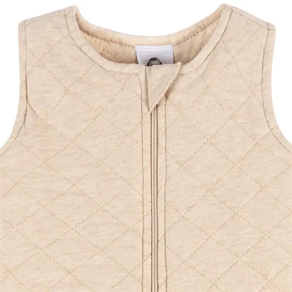 Baby Neutral Heather Quilted Jersey Wearable Blanket - Baby Neutral Heather Quilted Jersey Wearable Blanket - Image 8 of 12