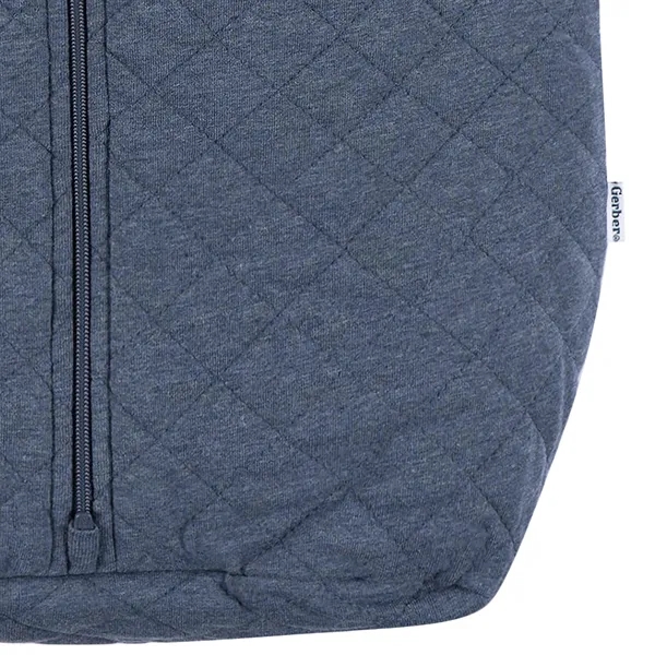 Baby Neutral Heather Quilted Jersey Wearable Blanket - Baby Neutral Heather Quilted Jersey Wearable Blanket - Image 10 of 12