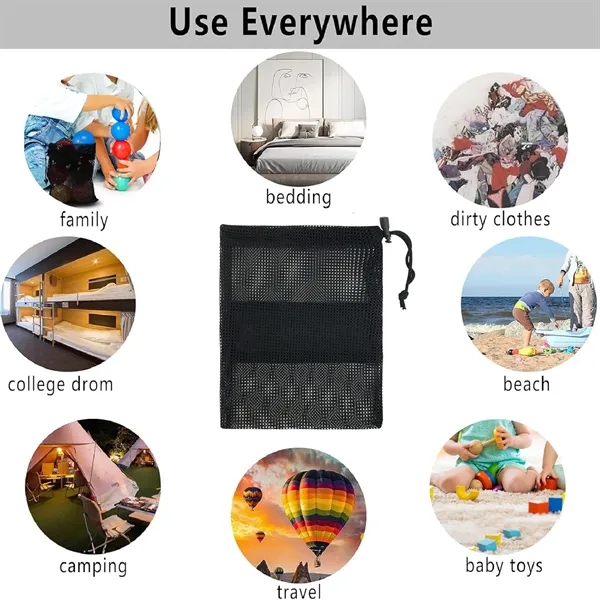 Lightweight Mesh Drawstring Bag - Lightweight Mesh Drawstring Bag - Image 2 of 3