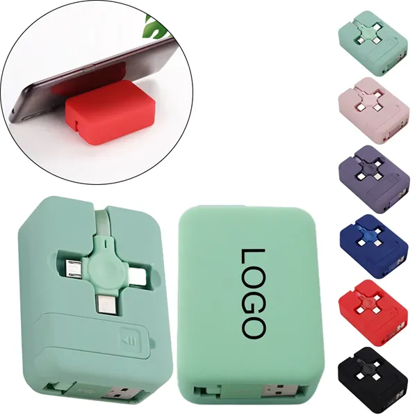 3 In 1 Charging Cable Phone Stand - 3 In 1 Charging Cable Phone Stand - Image 0 of 4